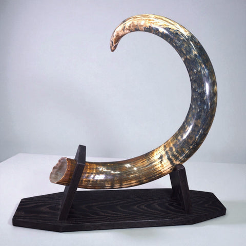 Woolly Mammoth Tusk with Blue Patina — 8' 3'' long