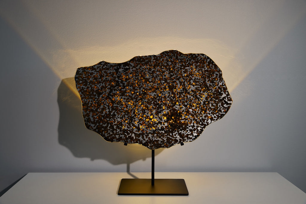 Meteorite Slice, Brenham Pallasite - 1,879 grams – Fossil Realm
