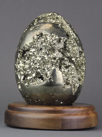 Large Pyrite Egg from Peru - 5.4 inches