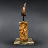 Large T. rex Tooth on Mammoth Ivory Pedestal