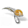 Honey Drop Ring - Pteria Pearl and Diamonds