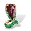 Bennu Ring - Rubellite, Emerald, Tsavorite, and Diamond