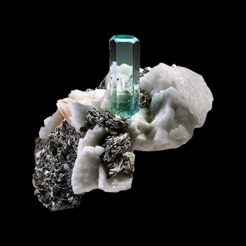 Fine Aquamarine Crystal Specimen in Matrix