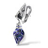 Rhombus Earrings - Tanzanite and Seymchan Meteorite