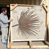 Breathtaking Fossil Palm Frond - 72 x 70 inches